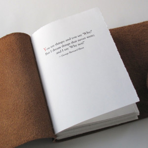 ... this Writer's Inspiration Journal, with a quote by Ernest Hemingway