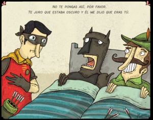 Funny BATMAN AND ROBIN Humor Photos and Comic Strips