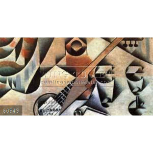 Hecho a mano juan gris bodegones abstracto pintura al óleo, la ...