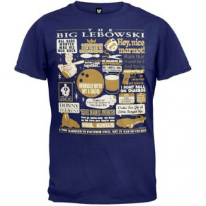 Movie Quotes Mashup ~ Amazon.com: Big Lebowski Quote Mashup Navy T ...