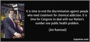 It is time to end the discrimination against people who need treatment ...