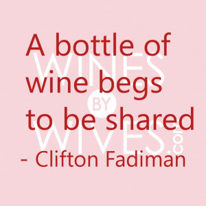 bottle of #wine begs to be shared