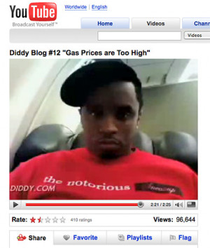 diddy gas prices youtube blog