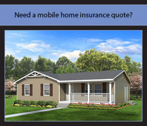 Mobile home with porch. Need a mobile home insurance quote?