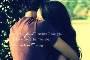 couple, cute, feelings, first, hug, life, love, moment, quote, right ...