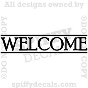 Details about WELCOME Home House Doorway Entry Family Quote Vinyl Wall ...