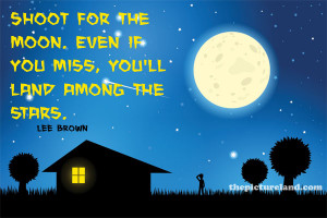 Motivational Picture Sayings With Stars And Moon Images