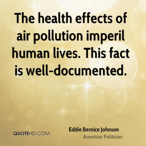 The health effects of air pollution imperil human lives. This fact is ...