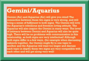 Why do Aquarius like Gemini?