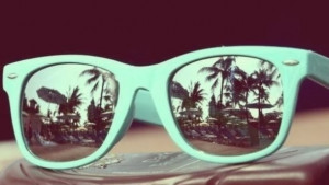 sunglasses mint pastel cute summer sun fun palm tree print tree palm ...