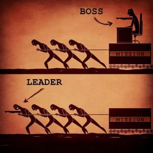 simple graphic depicts the difference between a Bad Boss and a Good ...
