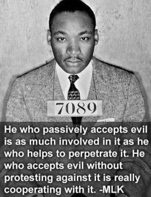 Martin Luther King Jr. So this is why we stand up even when it is ...