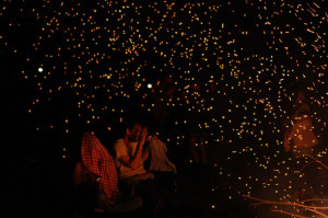 ... , fire, fireflies, lights, night, photograph, sparks, stars, summer