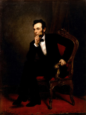 Lincoln, painting by George Peter Alexander Healy. Abraham Lincoln ...