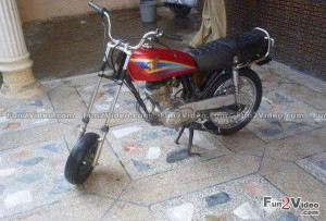 Customized Honda Bike Funny Picture