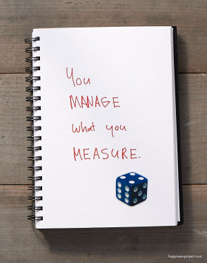 Secret of Adulthood: You Manage What You Measure.