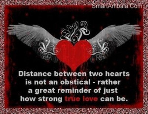 Distance between two hearts...
