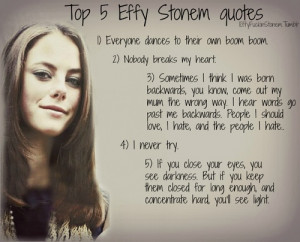 Top 5 Effy quotes, Skins UK
