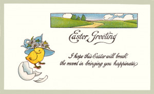 Cute Easter Greeting Wishes Card