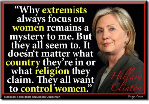 One Powerful Message From Hillary Clinton Regarding The War On Women