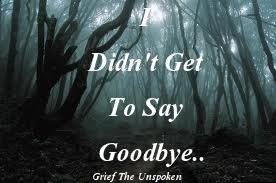 ... give for just a simple goodbye Clint. Forever without closure
