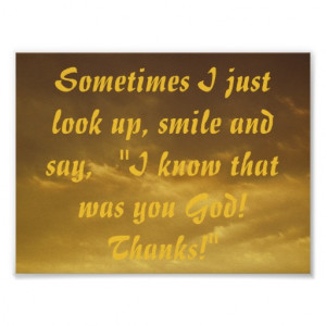 know that was you god christian quote poster