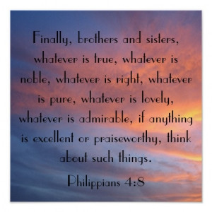 Finally brothers and sisters bible verse sunrise print