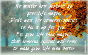 How Screwed Up Your Life, Picture Quotes, Love Quotes, Sad Quotes ...