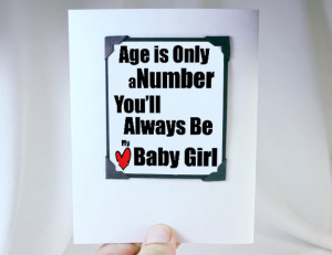 ... Card - Happy Birthday card for your Daughter with Gift Magnet Quote