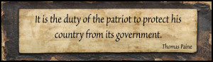 It is the duty of the patriot to protect his country from its ...
