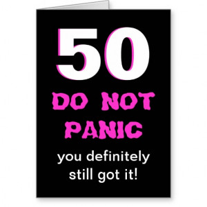 Funny 50th Birthday Card for Women