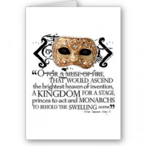 Henry V Quote Greeting Cards