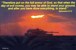 ... war. The sheets featured biblical quotes and battle images. (COURTESY