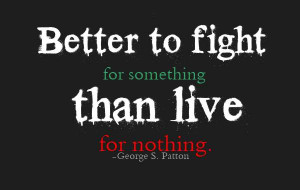 Fight For Something Picture Quote - MLQuotes