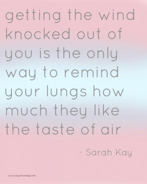 Inspiration | Lazy Mondays Sarah Kay Quote