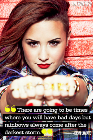 Most Inspiring Quotes Demi Lovato Pinterest Quotes – Seventeen ...