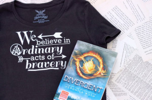 Dauntless Quote Tee at Pitter and Glink
