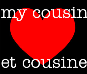 my cousin love et cousine créé par SARAH