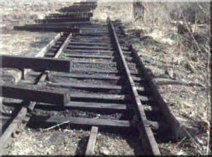 Surplus rails and cross-ties.
