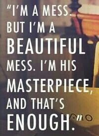 Mom's Night Out quote - Beautiful mess More