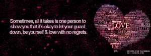 It’s Okay To Let Your Guard Down Facebook Covers