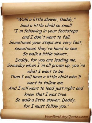 ... , Dad, Daddy, poem, Love, Son, quotes, wishes, quote, poem, walk