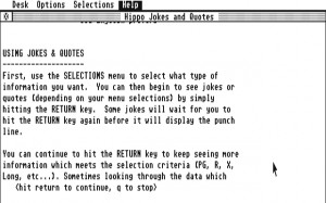 Hippo's Outrageous Jokes & Quotes atari screenshot