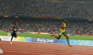 The physics of the world's fastest man
