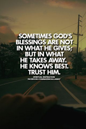 God's blessings