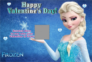 Frozen Valentines Day Cards