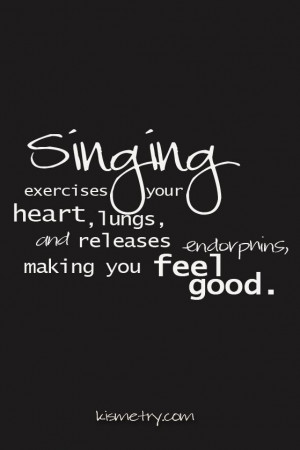 Driving around in your car singing along to the radio, to me is the ...