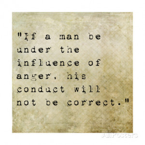 Inspirational Quote By Confucius On Earthy Background Art Print
