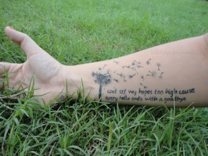 Dandelion tattoos meanings