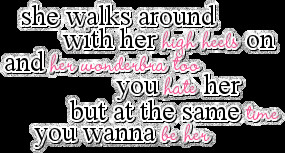 ... With Her High Heels Wonderbra Wonder Bra Hate Her Time Quote Quotes